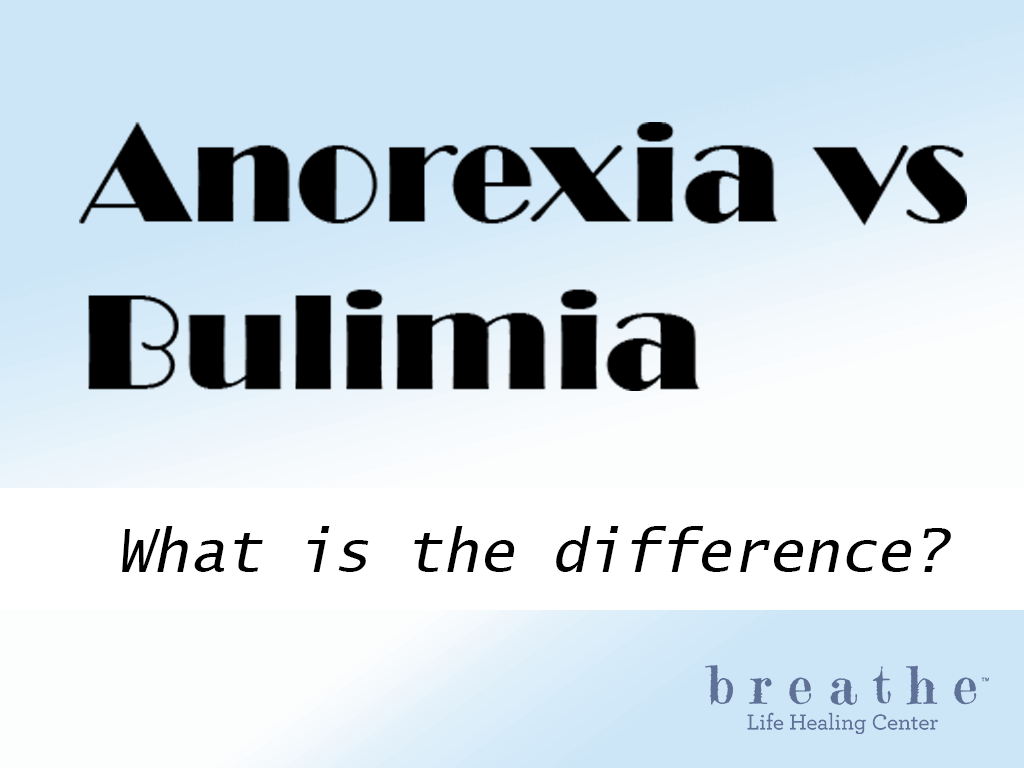 Anorexia VS Bulimia