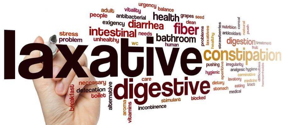 Laxative word cloud concept